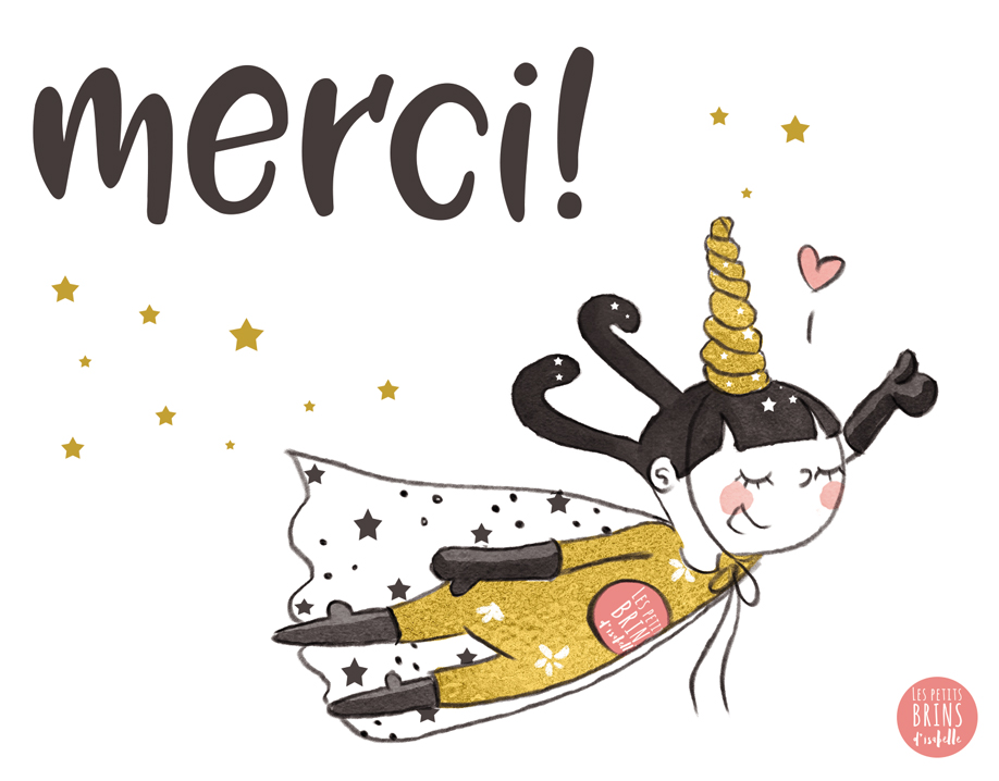  Merci  fa on super licorne  Les Petits Brins d Isabelle 